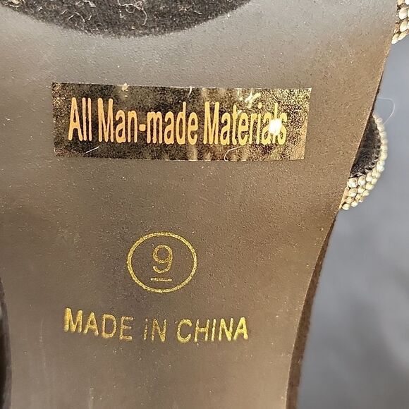 BRAND NEW GLAZE WOMEN’S BLOCK-HEEL RHINESTONES CRISS-CROSS STRAP SANDAL - Picture 16 of 16